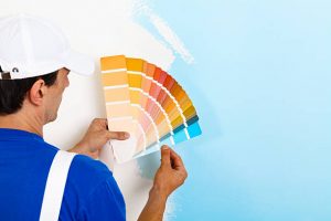 Best painter in Pinellas County searching for interior paint color match.